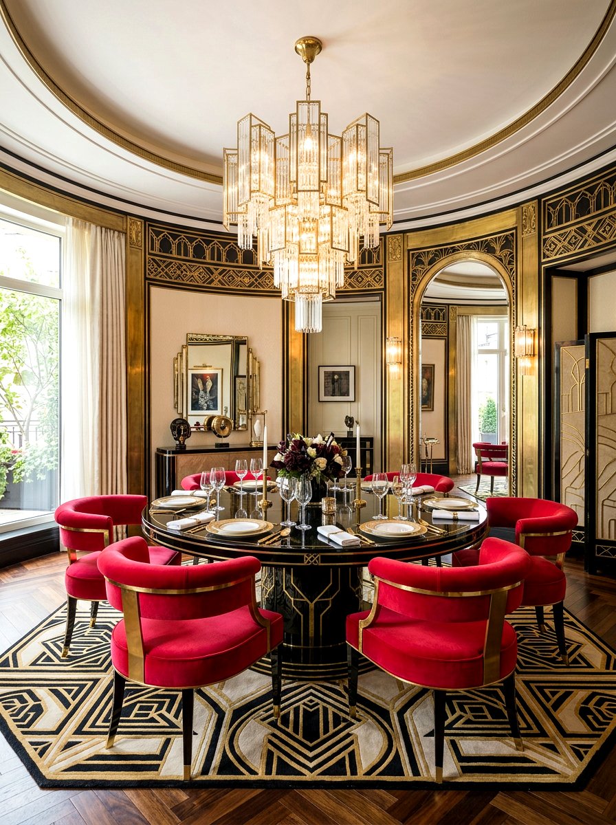 Art Deco Round Dining Room - 30 round dining room ideas