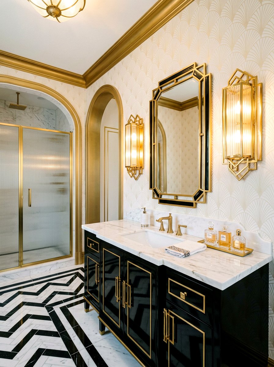 Art Deco Sconce - 30 vanity lighting ideas