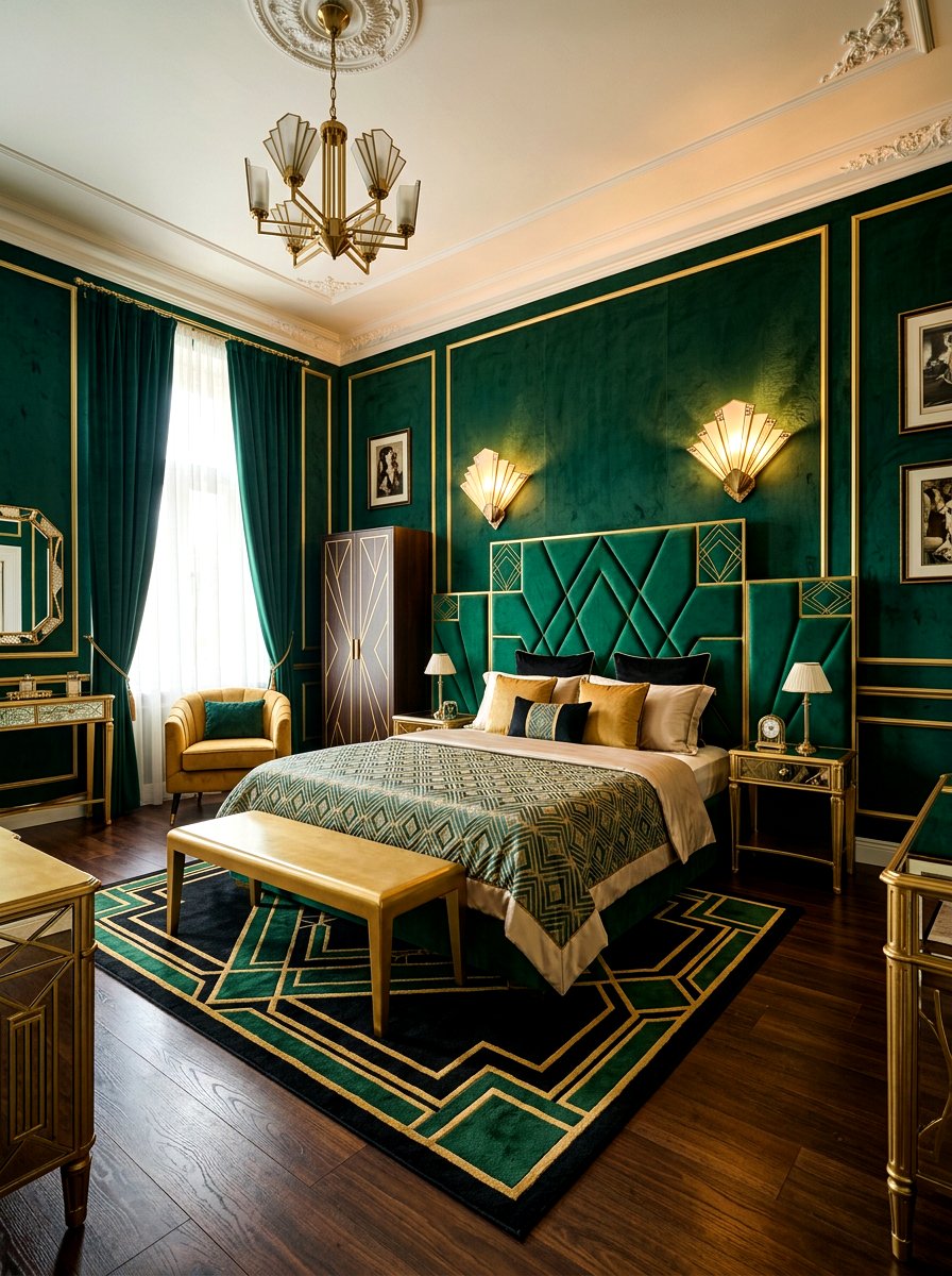 Art Deco Sconce - 30 bedside wall sconce ideas