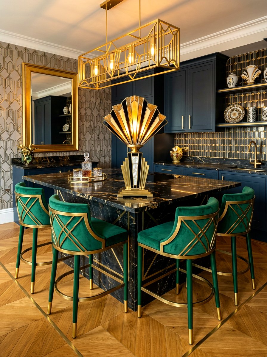 Art Deco Table Lamp - 30 kitchen table lamp ideas