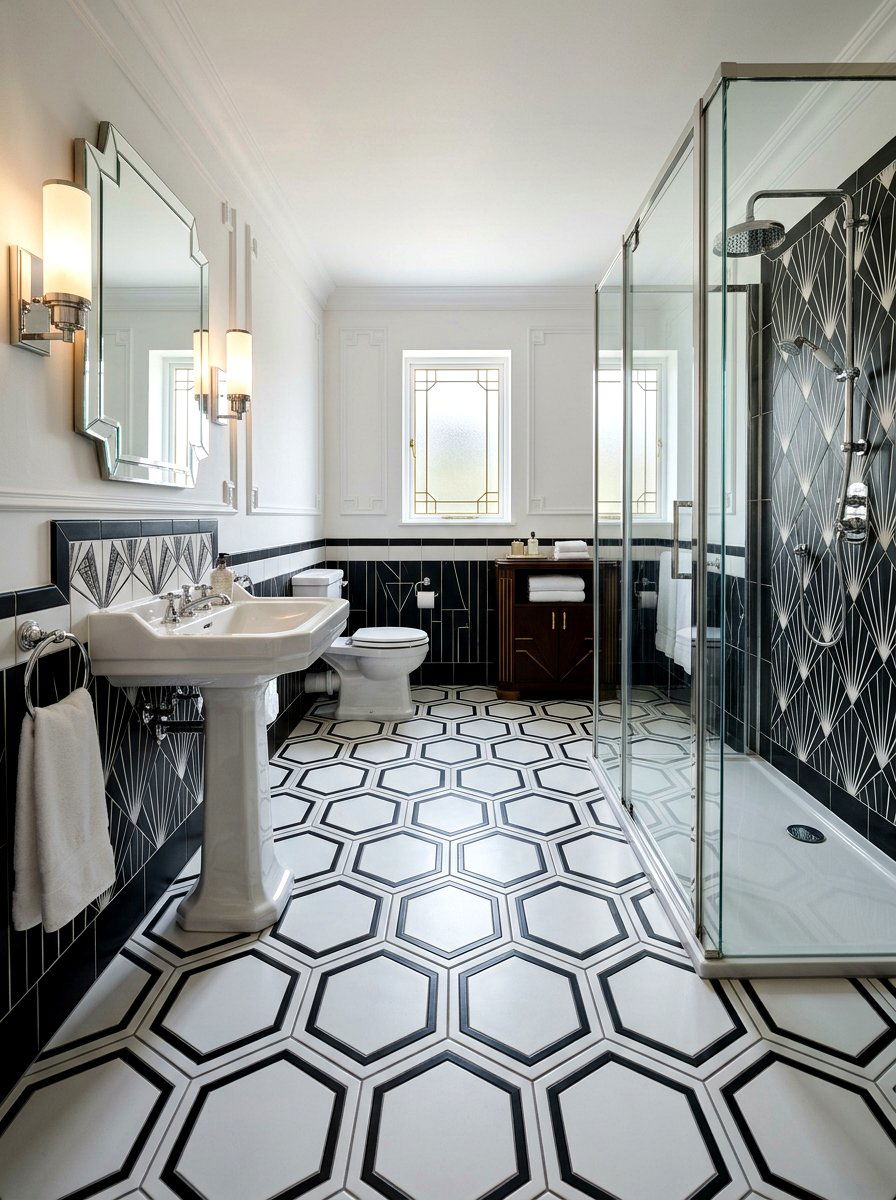 Art Deco Tiled Floor - 30 art deco home ideas