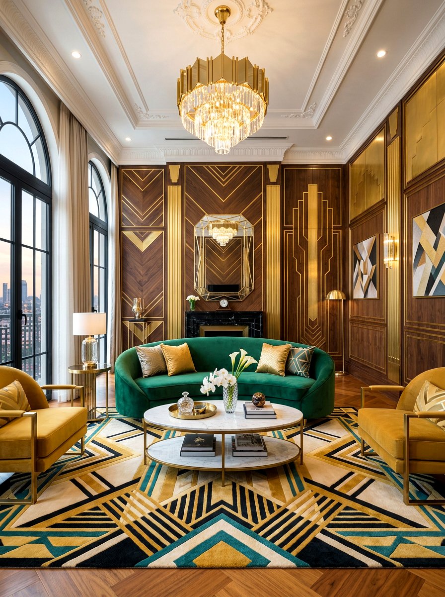 Art Deco Wall Paneling - 30 half wall paneling ideas