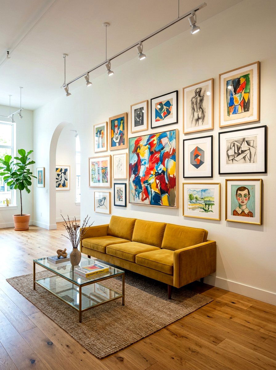 Art Gallery Wall Collection - 30 analog living room ideas