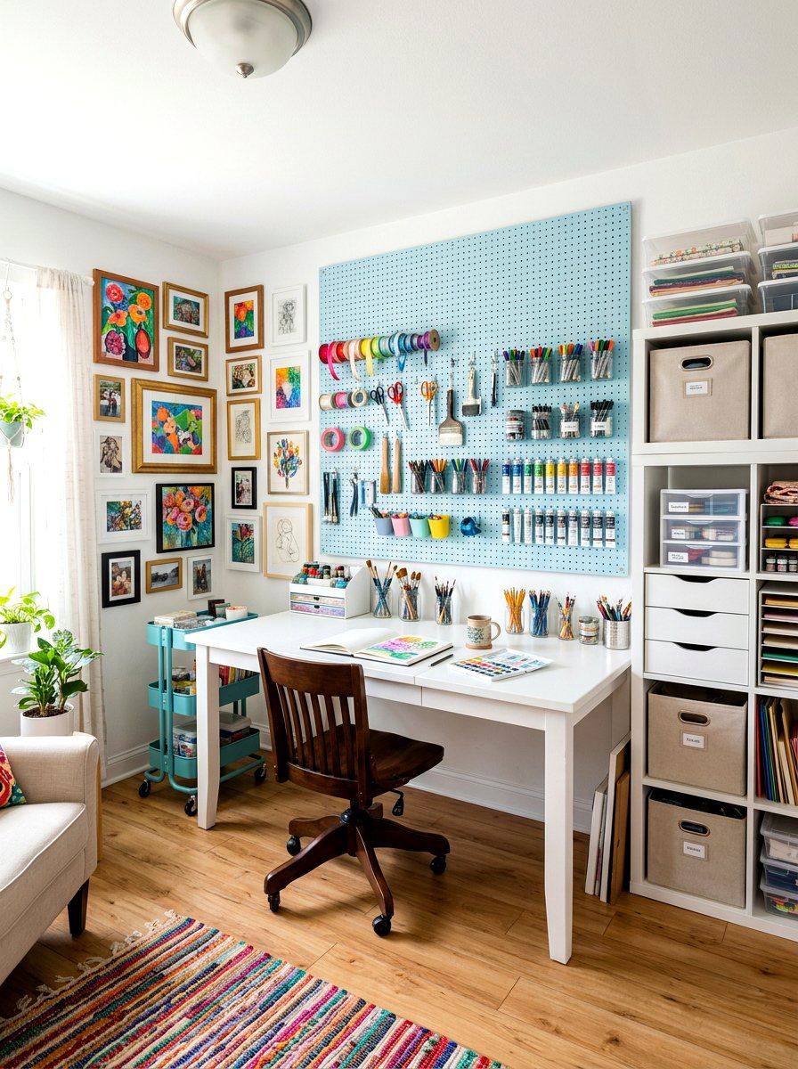 Art Station Room - 30 Pinterest kids room ideas
