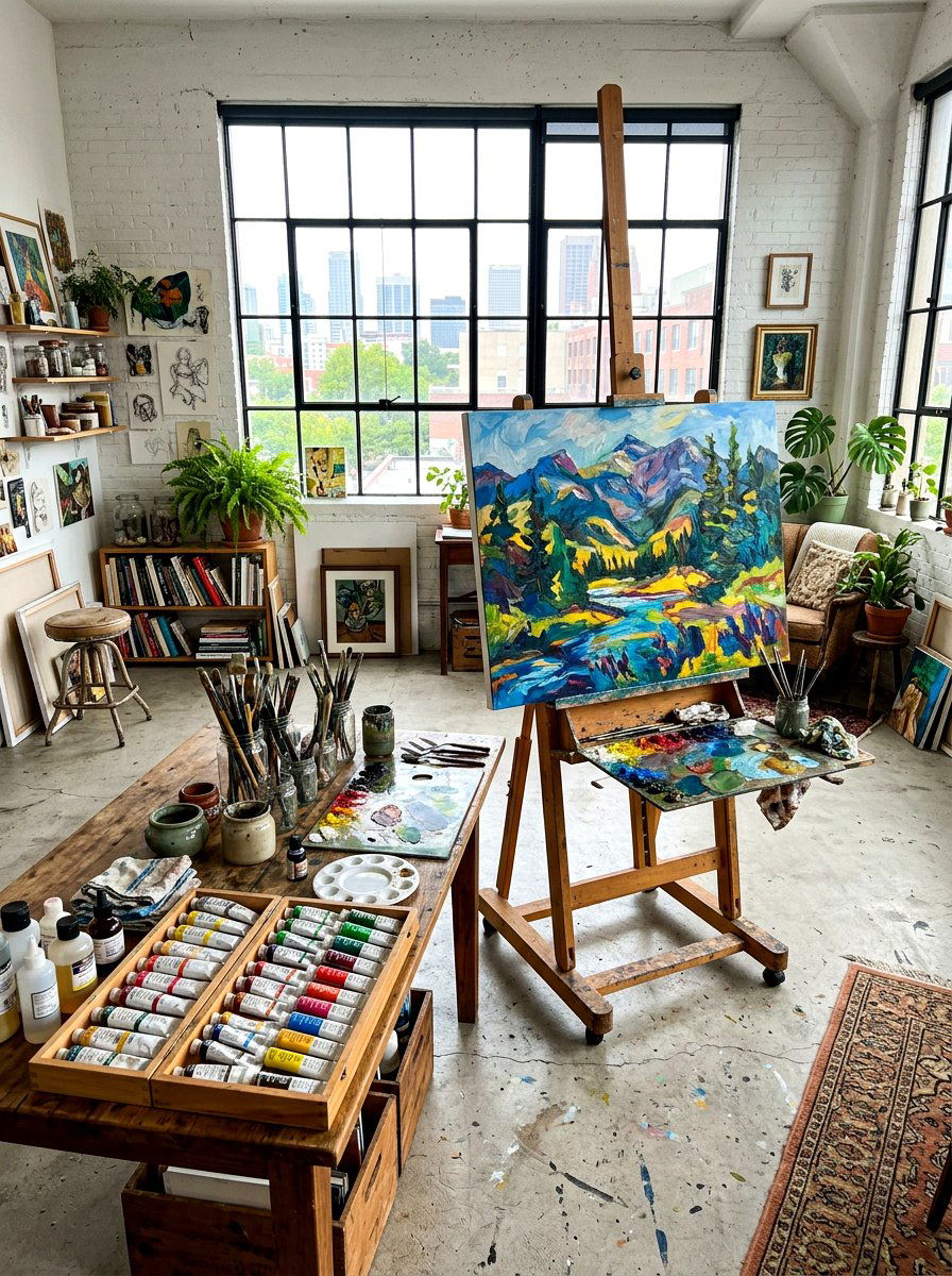 Art Studio - 30 home retreat room ideas