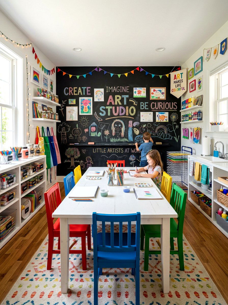 Art Studio Kids Room - 30 kids room ideas