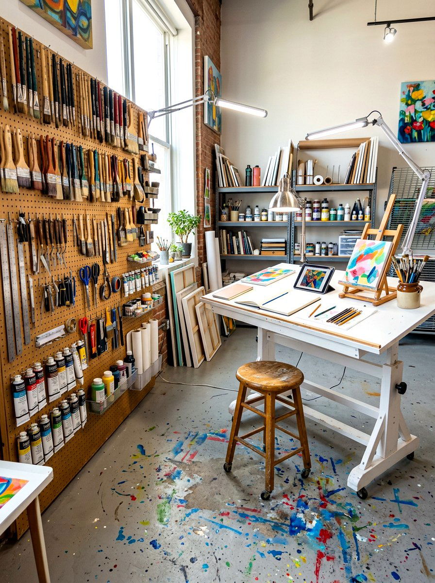 Art Studio Space - 30 home office decor ideas