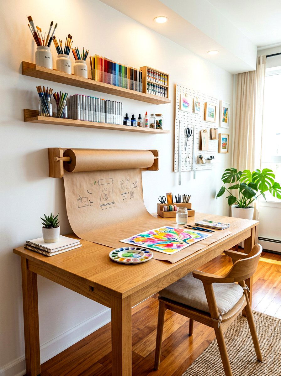 Art Supply Station - 30 organizing kids toys ideas