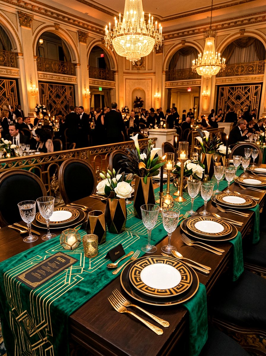 Art deco formal dinner - 30 vintage tablescape ideas