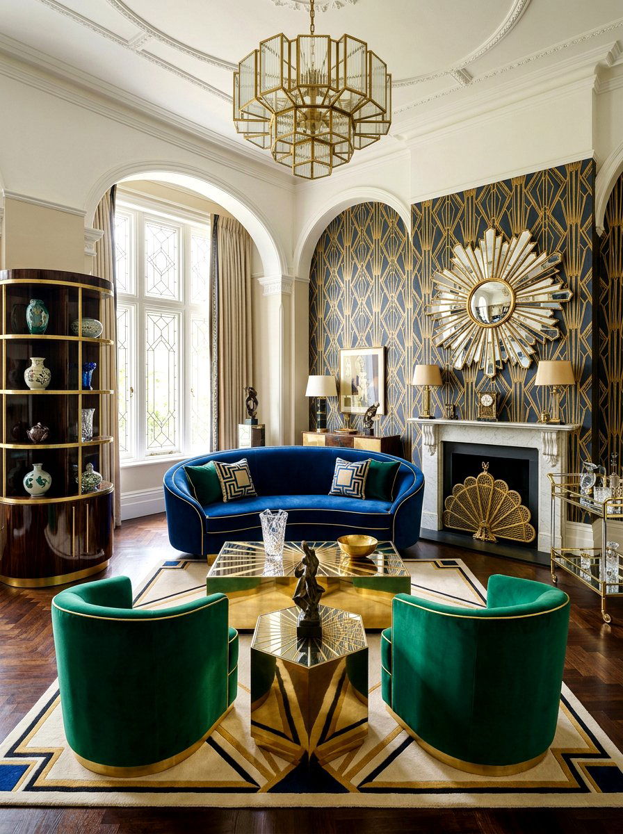 Art deco living room - 30 modern eclectic living room ideas