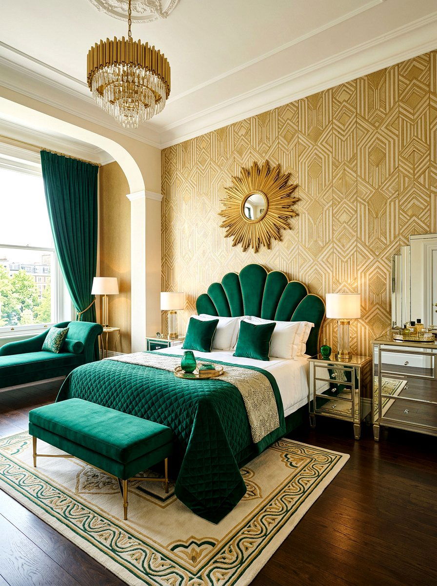 Art deco master bedroom - 30 luxury Pinterest bedroom ideas