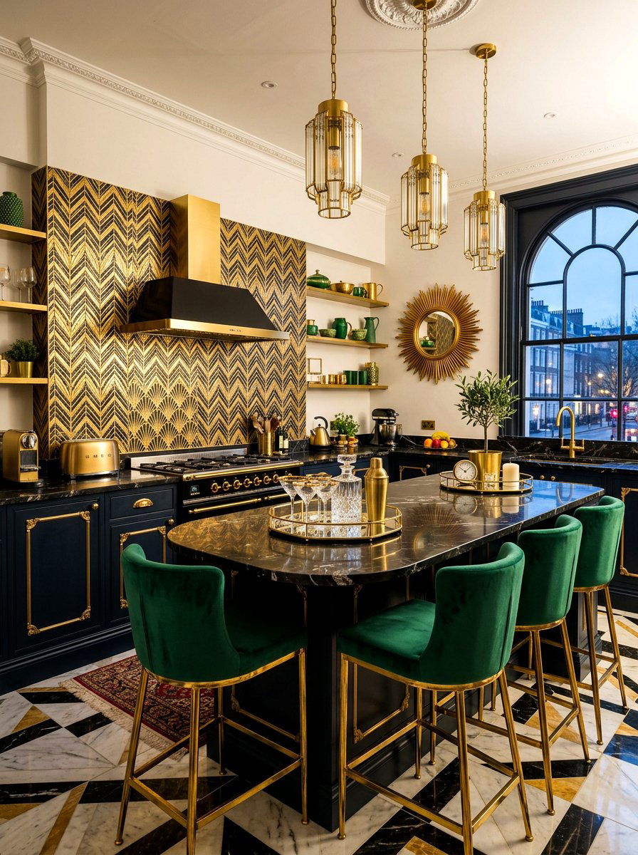 Art deco rental kitchen - 30 rental kitchen glow up ideas