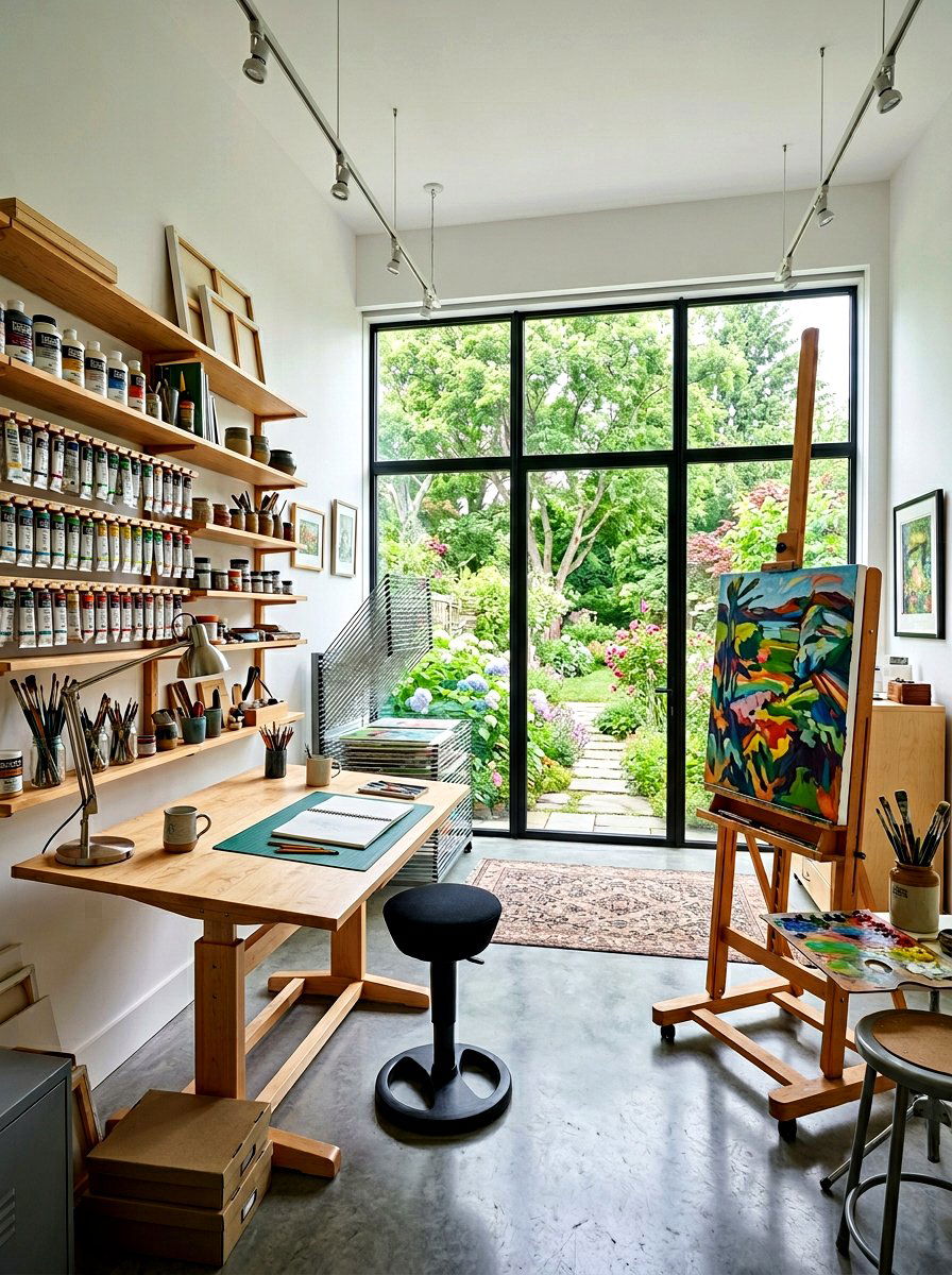 Art studio maker space - 30 maker space ideas