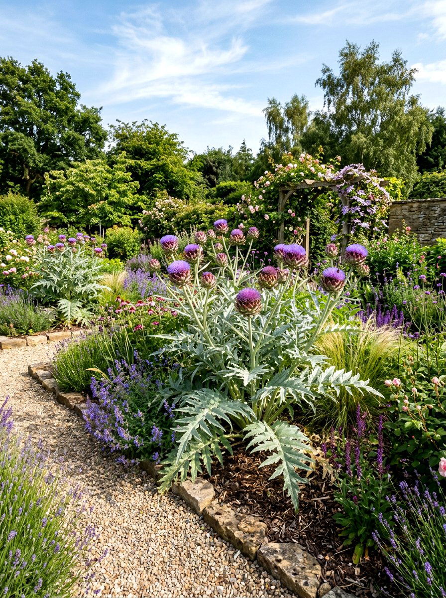Artichoke Garden Accent - 30 edible landscaping ideas