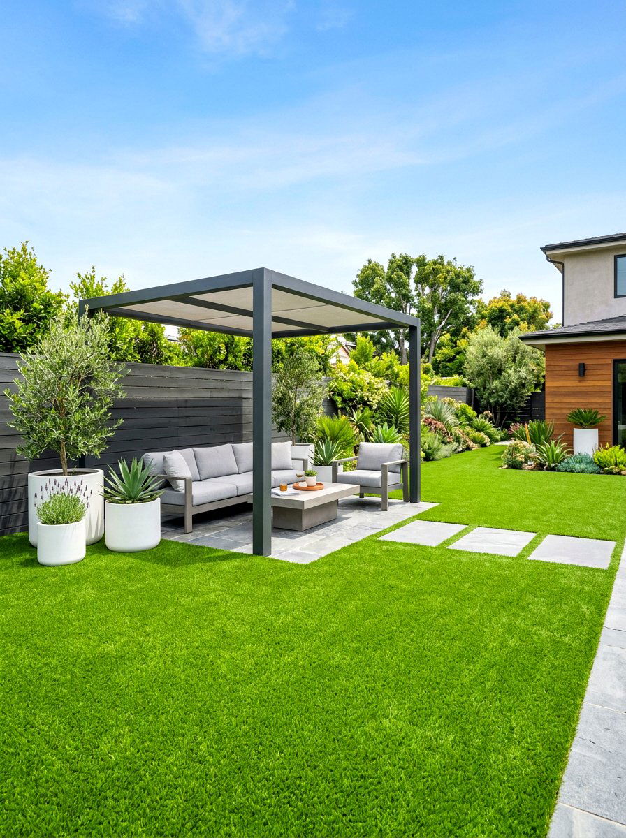 Artificial Turf - 30 drought friendly backyard ideas