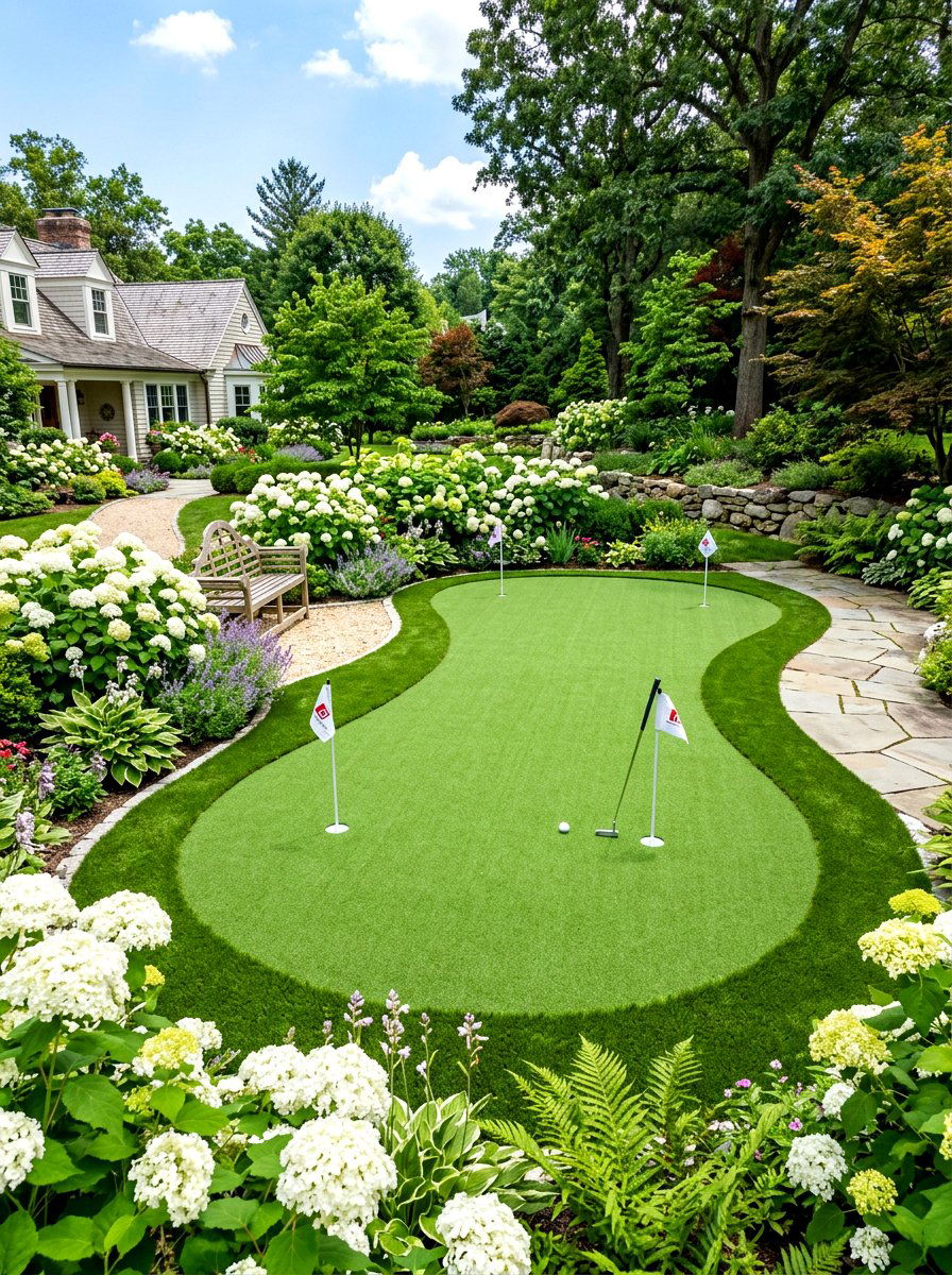 Artificial Turf Putting Green - 30 backyard putting green ideas