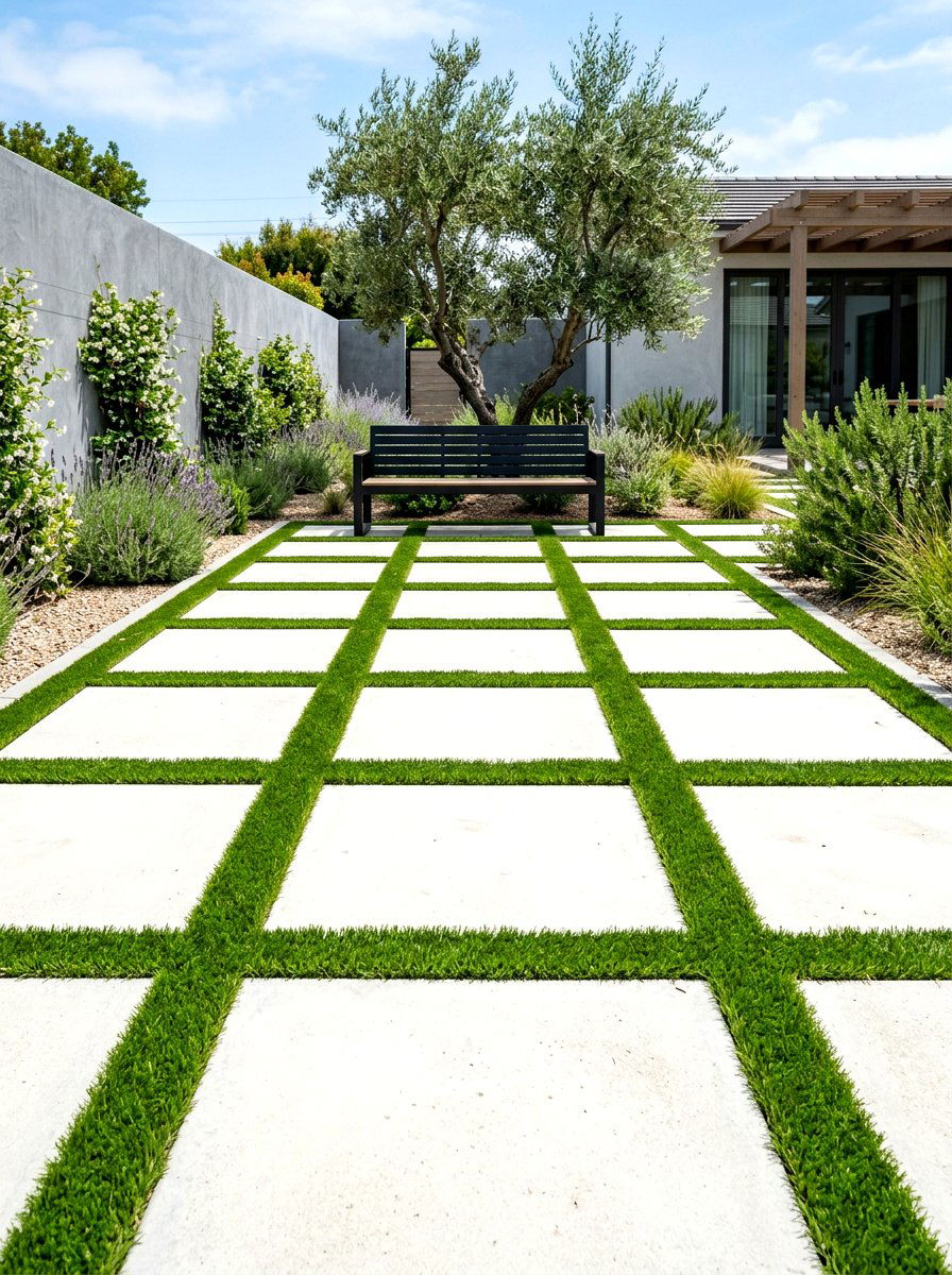 Artificial Turf Strip - 30 no grass backyard luxury ideas