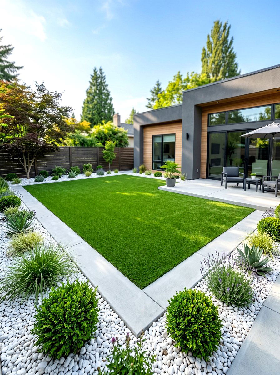 Artificial Turf - 30 backyard landscaping ideas