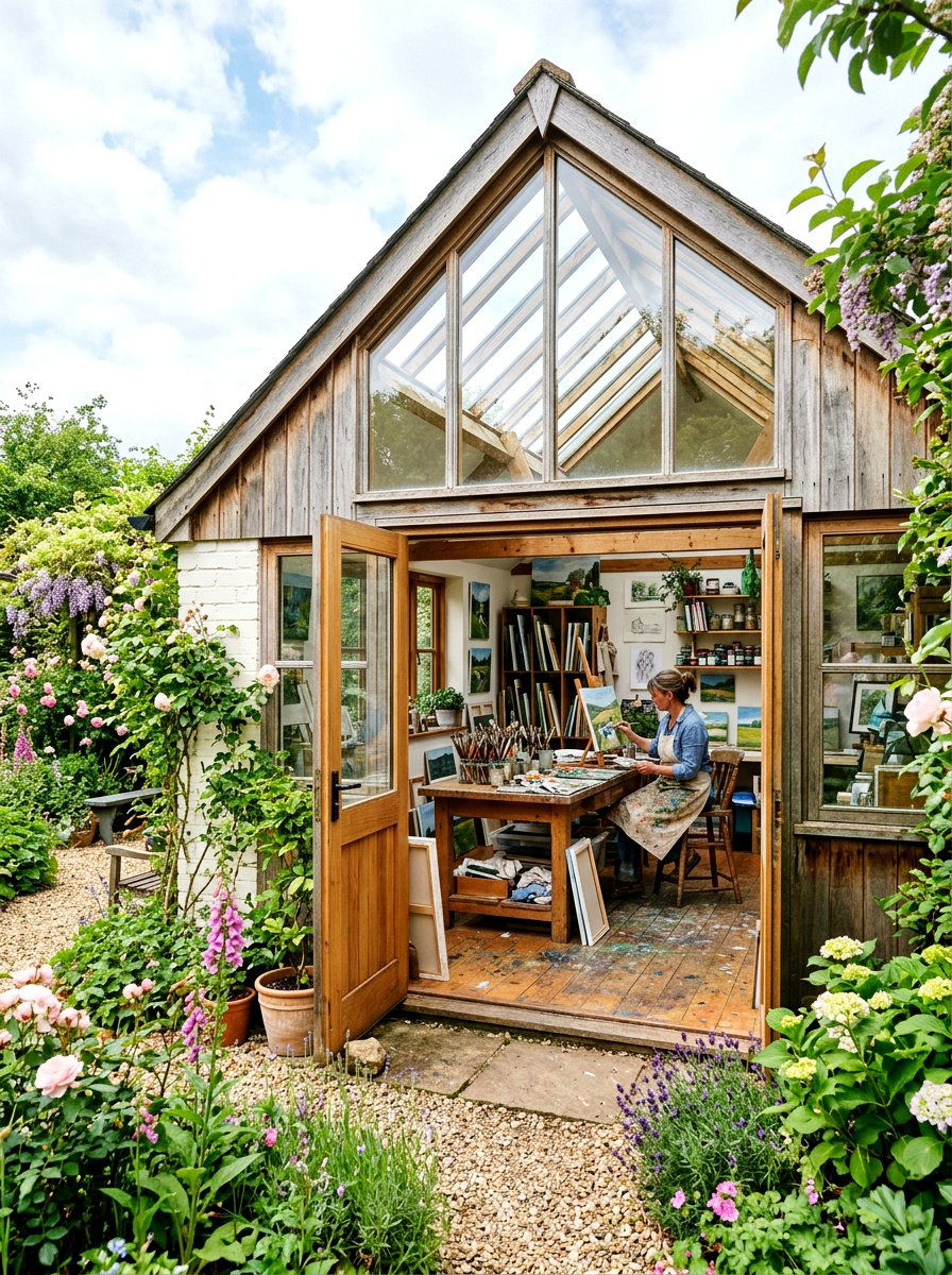 Artist Garden Workshop - 30 garden studio backyard ideas