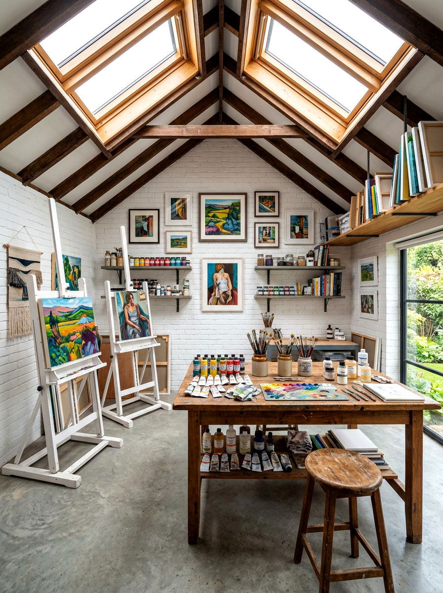 Artist Studio Shed - 30 backyard retreat shed ideas