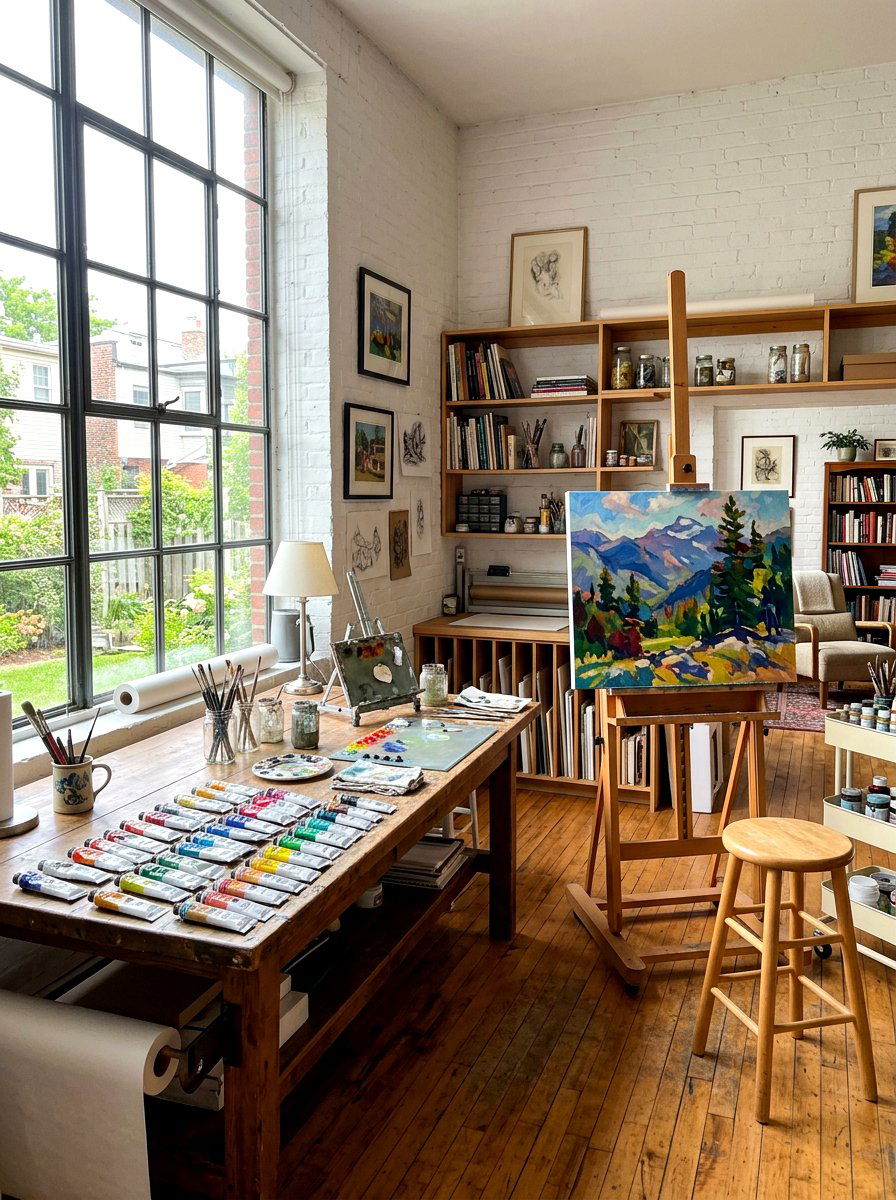 Artist Studio Space - 30 digital detox room ideas