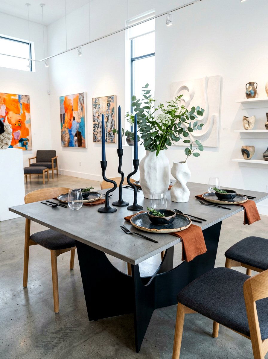 Artistic Sculptural Table - 30 collected tablescape ideas