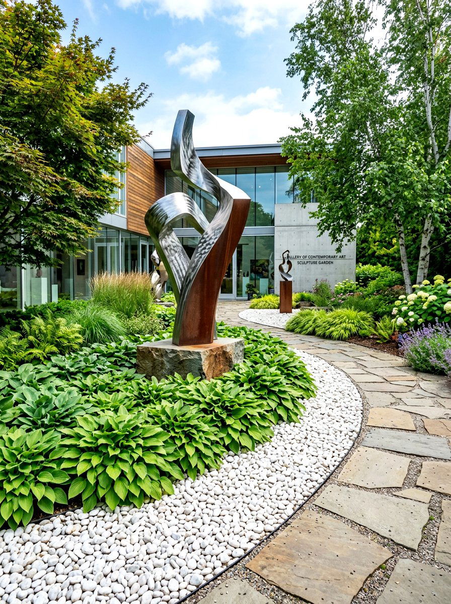 Artistic Sculpture Garden - 30 pocket garden ideas