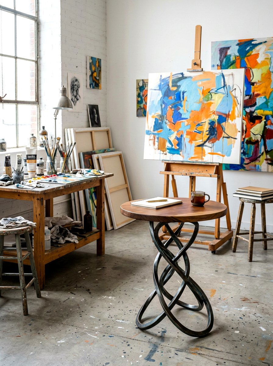 Artistic Studio Sculptural Drink Table - 30 drink table ideas