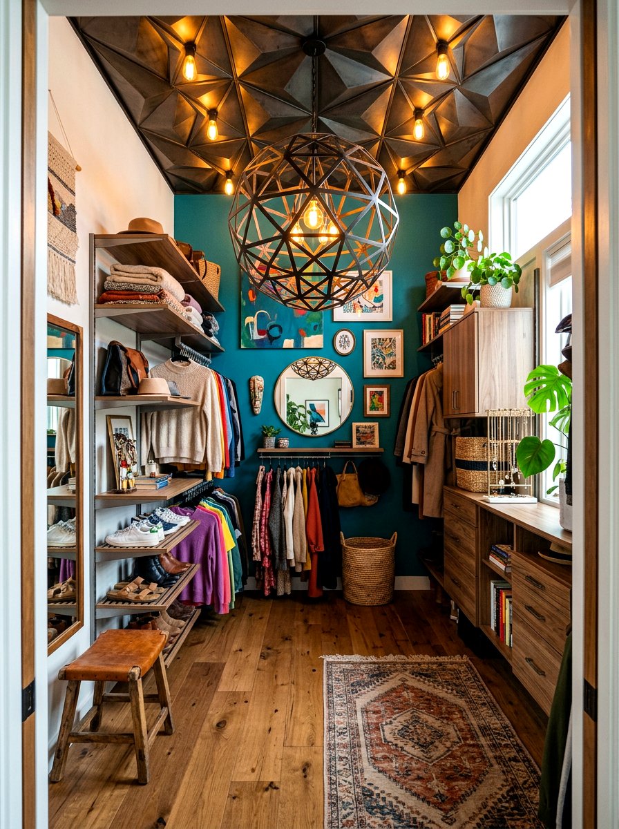 Artistic orb light fixture - 30 closet lighting ideas