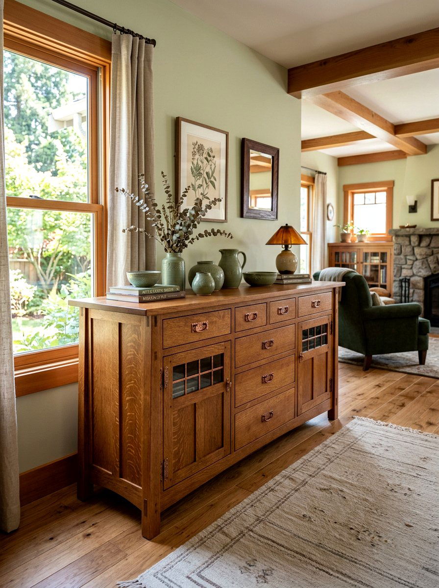 Arts and crafts mission sideboard - 30 antique sideboard ideas