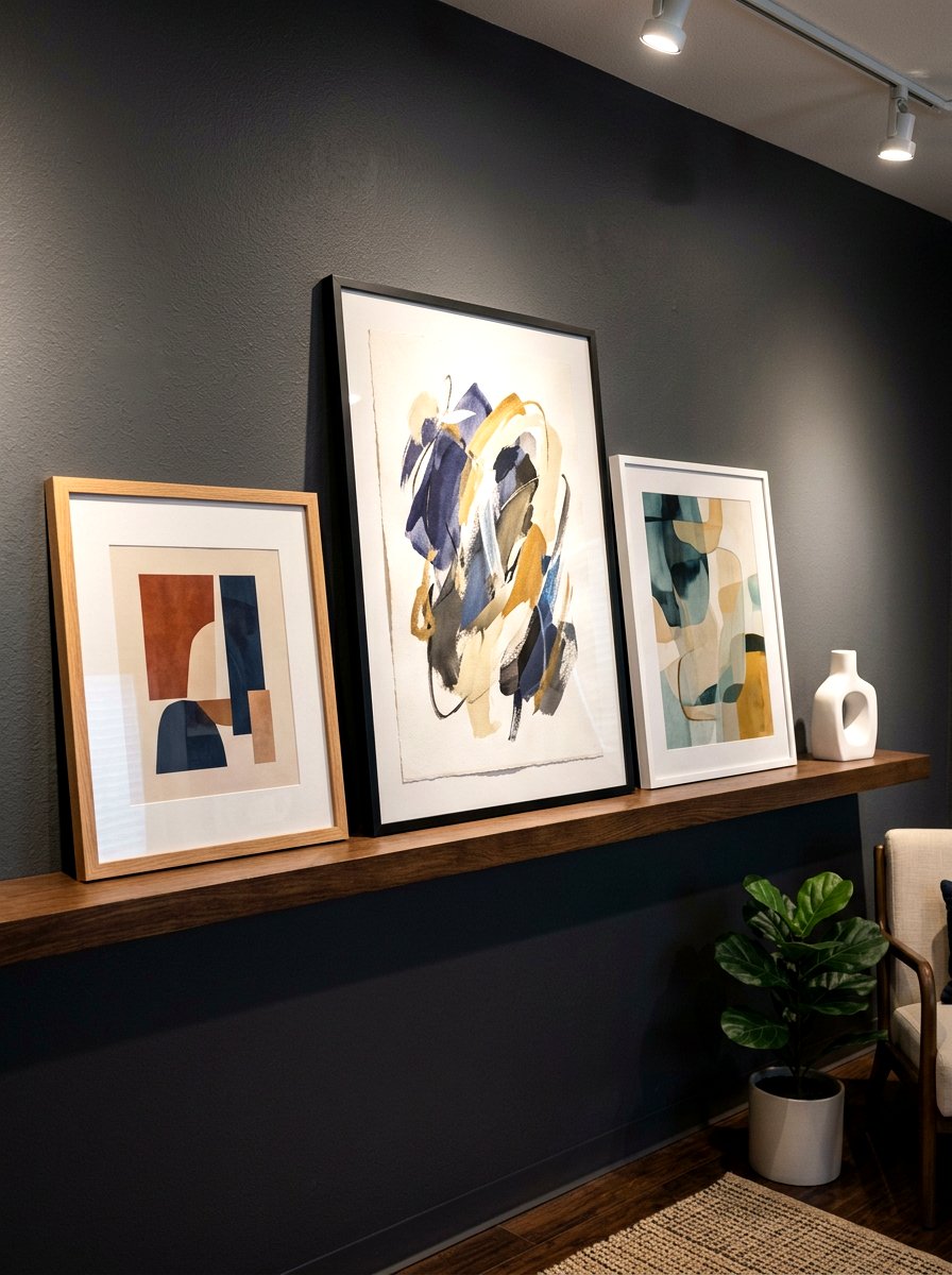 Artwork shelf display - 30 open cabinet styling ideas