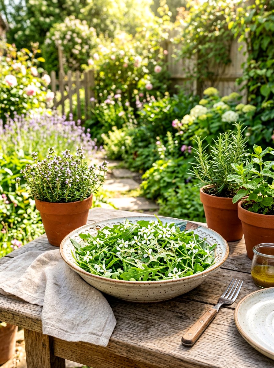 Arugula Bowl - 30 vegetable container garden ideas