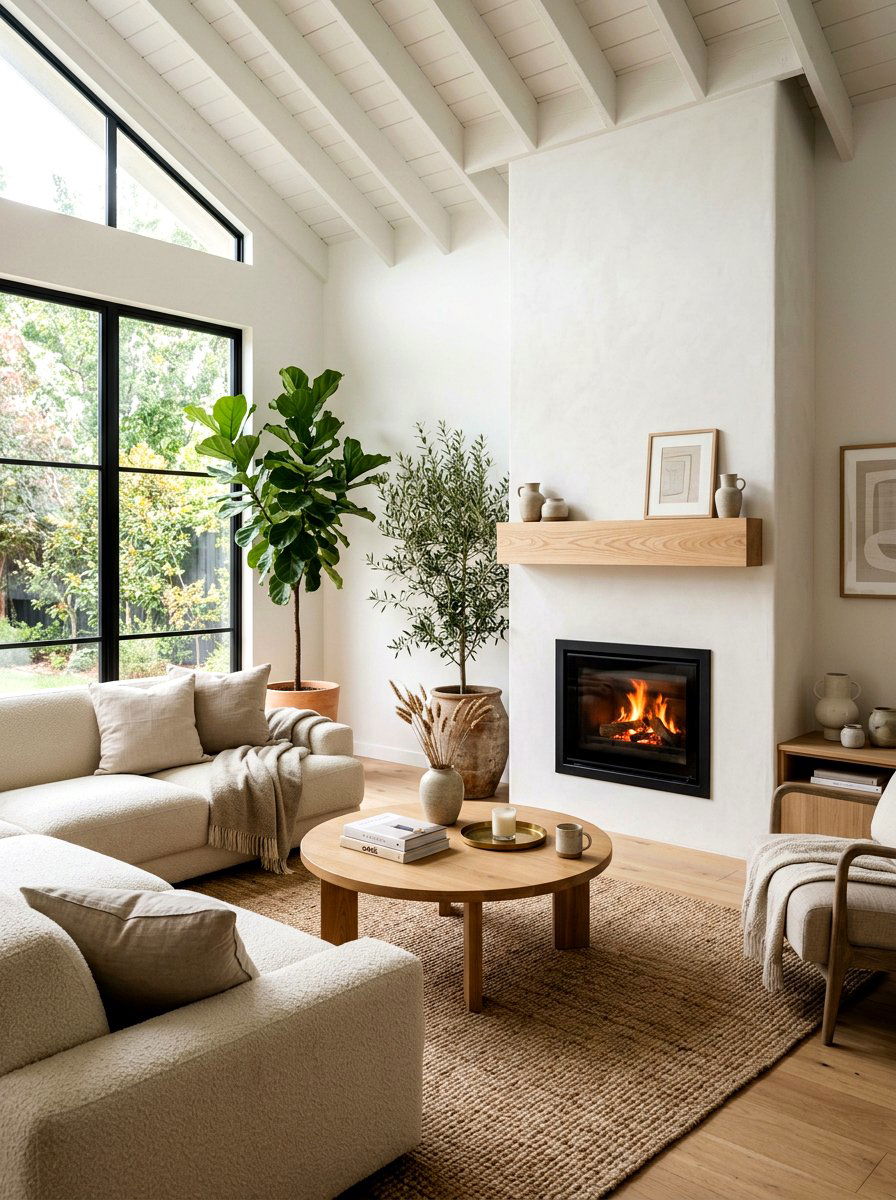 Ash Wood Mantel - 30 wood mantel beam ideas