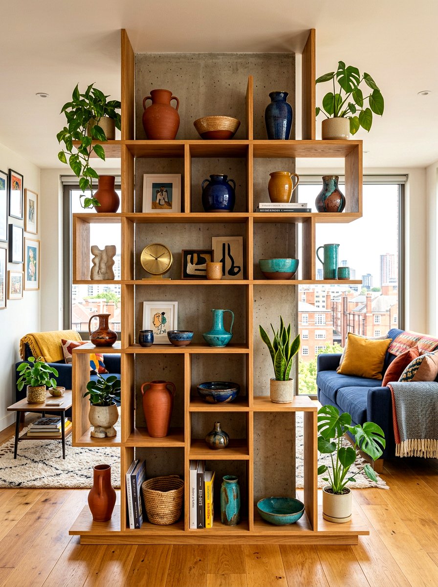 30 Bookshelf Divider Apartment Ideas for Clever Space Zoning