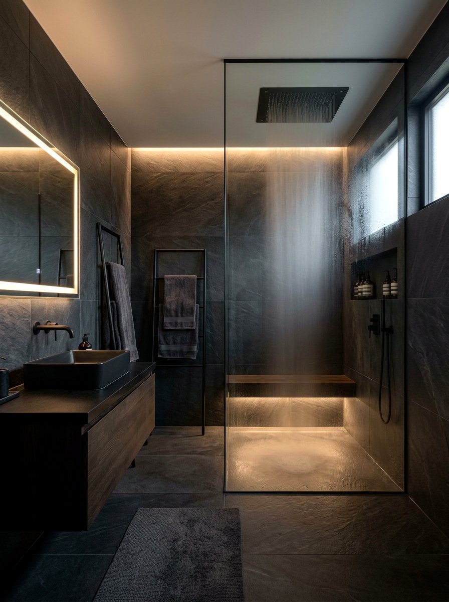 Atomizing Shower Head - 30 low water bathroom ideas