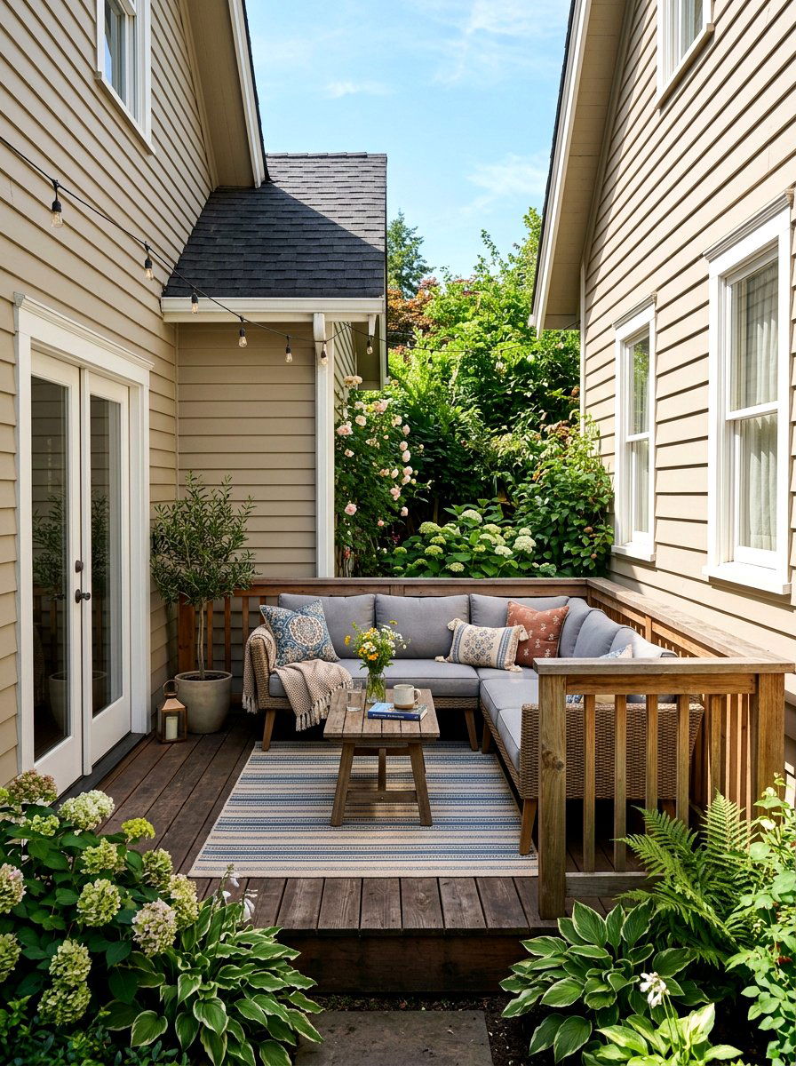 Attached Corner Deck - 30 attached deck ideas