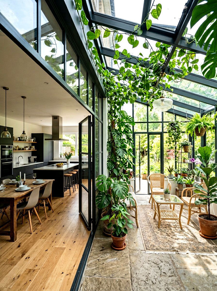 Attached Greenhouse Room - 30 modern greenhouse ideas