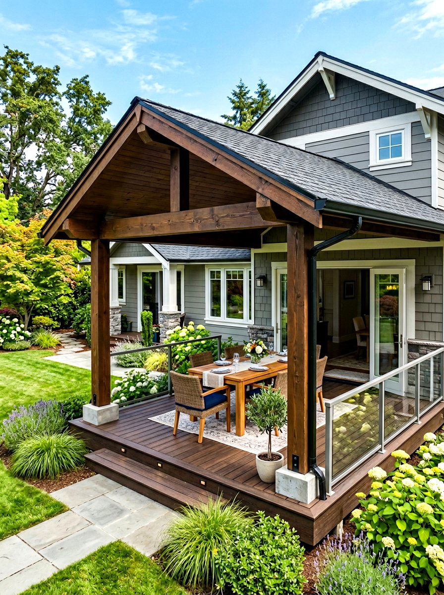 Attached Lean To - 30 patio cover ideas