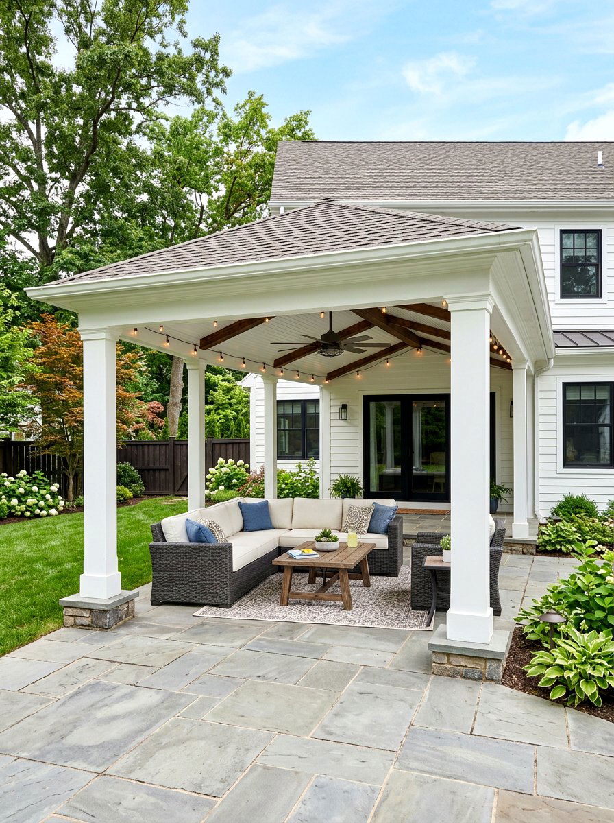 Attached Porch Pavilion - 30 porch pavilion ideas