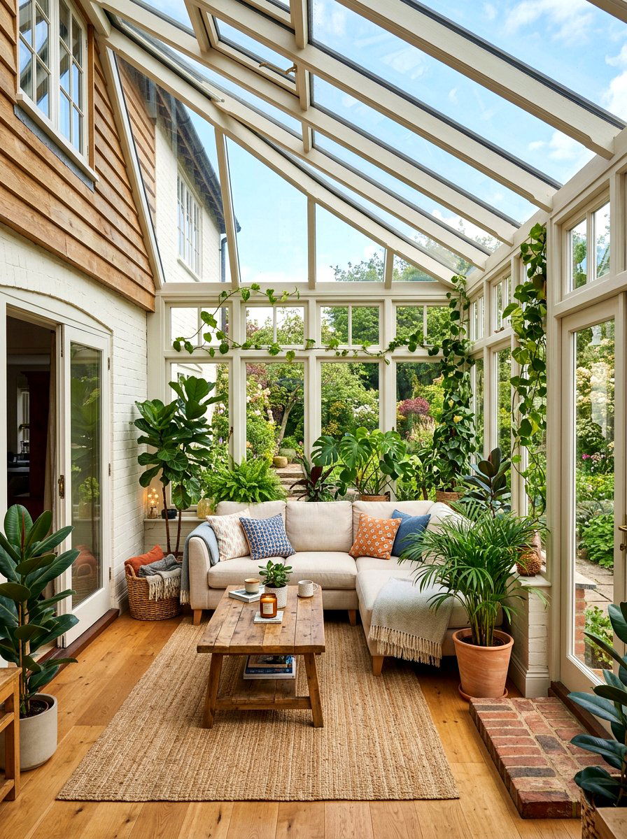 Attached Sunroom Greenhouse - 30 greenhouse ideas