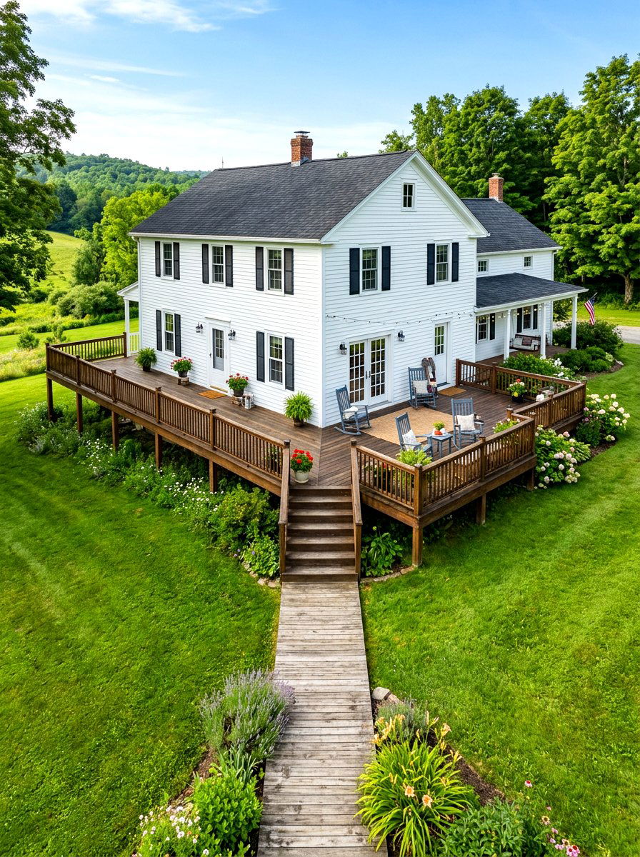 Attached Wrap Around Deck - 30 attached deck ideas