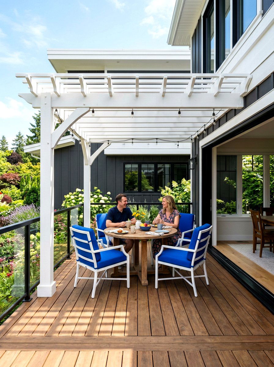 Attached deck pergola - 30 modern pergola ideas