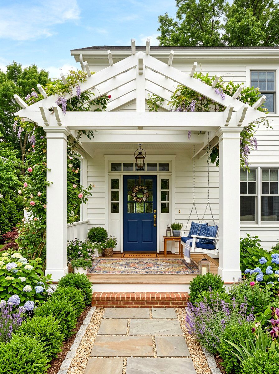 Attached porch arbor entry - 30 arbor entry exterior ideas