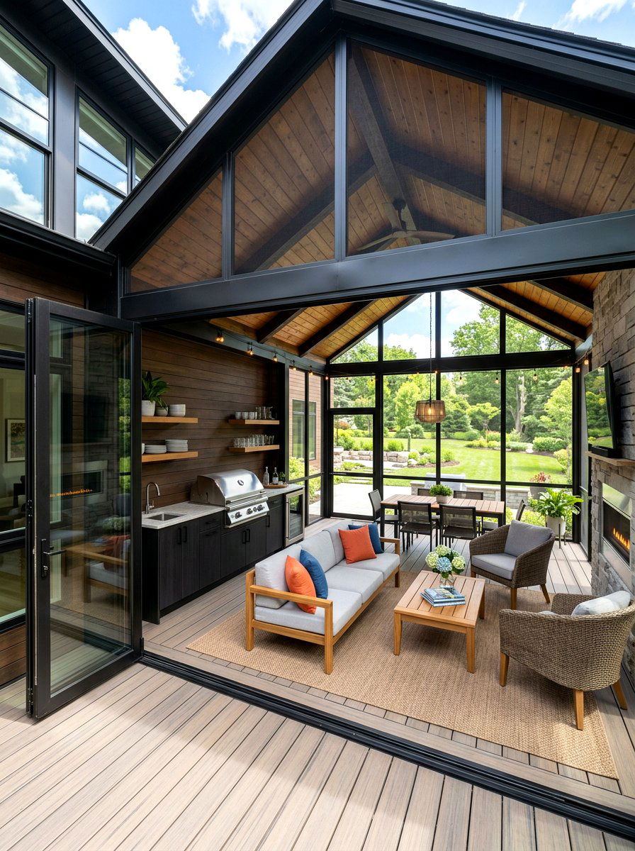 Attached screened gazebo - 30 screened gazebo dining ideas