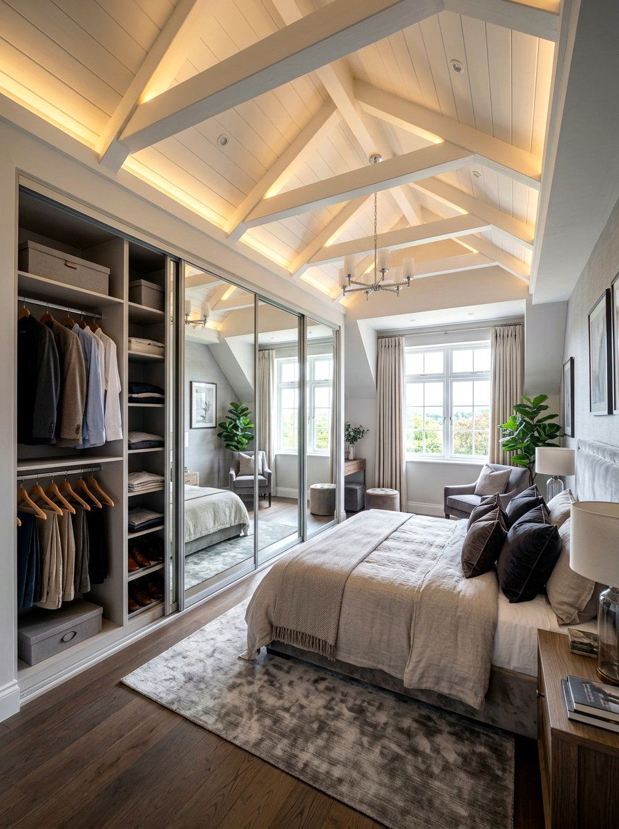 Attic Bedroom Closets - 30 eaves storage ideas