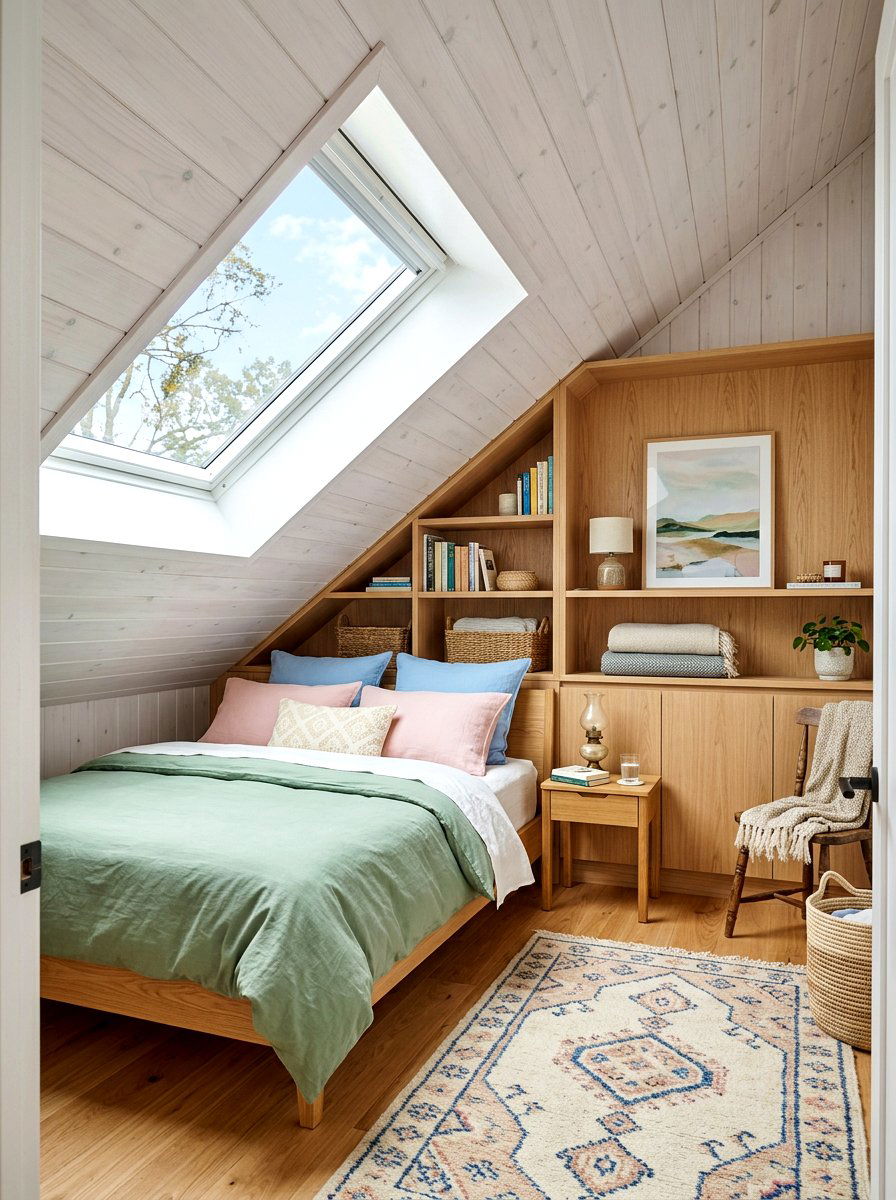 Attic Bedroom Guest Room - 30 holiday hosting room ideas