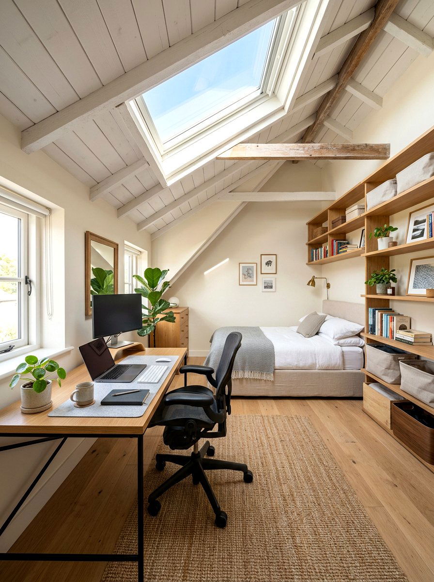 Attic Bedroom Home Office - 30 attic bedroom ideas