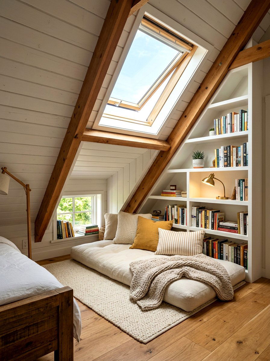 Attic Bedroom Reading Nook - 30 book trove bedroom ideas