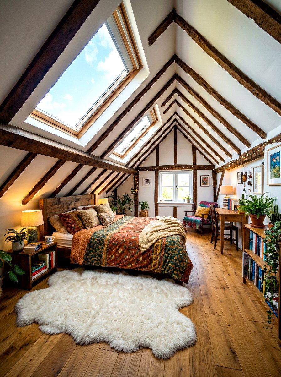 Attic Bedroom Space - 30 unoptimized cozy home ideas