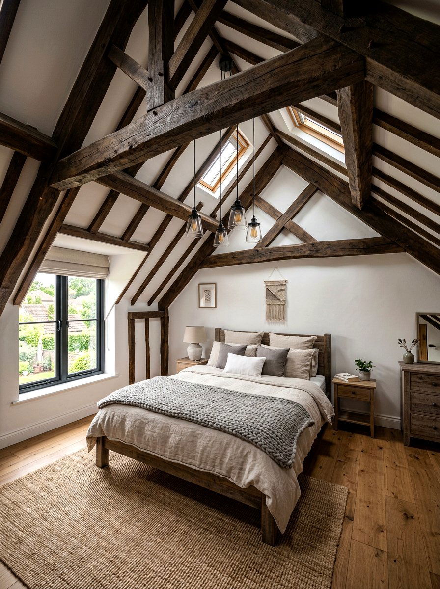 Attic Bedroom With Beams - 30 attic bedroom ideas
